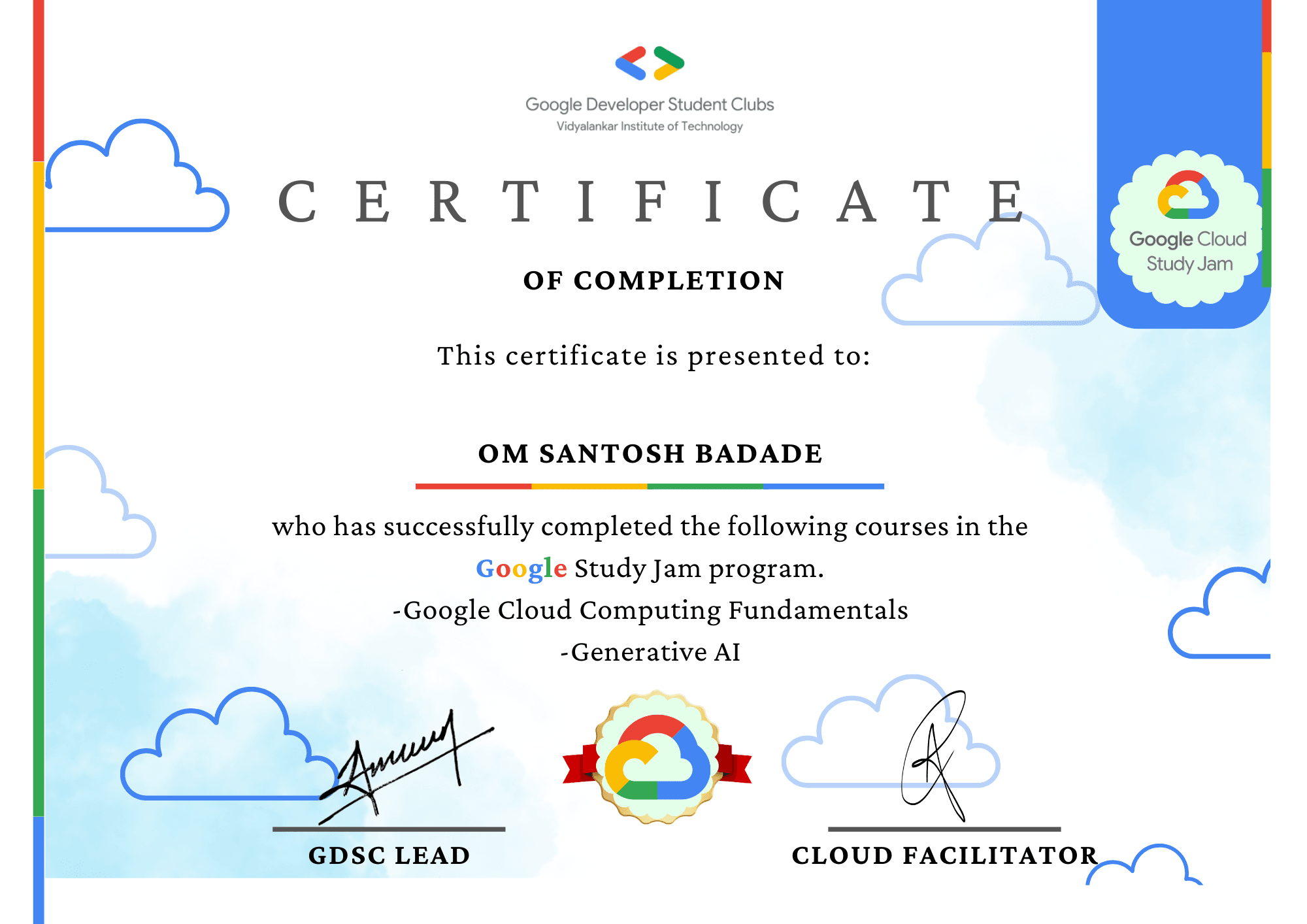Google Cloud Certificate
